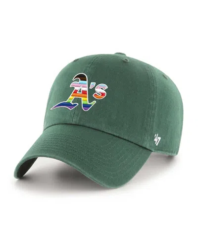 47 Brand Men's ' Green Oakland Athletics Team Pride Clean Up Adjustable Hat