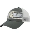 47 Brand Men's ' Green, White Michigan State Spartans Interlude Mvp Trucker Snapback Hat In Green,white