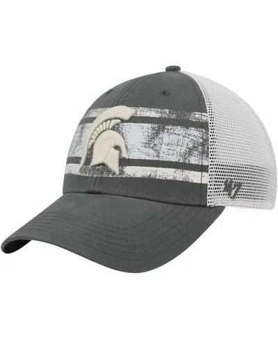 47 Brand Men's ' Green, White Michigan State Spartans Interlude Mvp Trucker Snapback Hat In Green,white