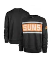 47 Brand Men's ' Heather Black Los Angeles Lakers Tribeca Emerson Pullover Sweatshirt In Heathered Black