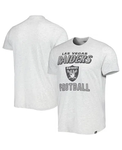 47 Brand Men's ' Heathered Gray Distressed Las Vegas Raiders Dozer Franklin Lightweight T-shirt