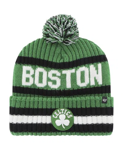 47 Brand Men's ' Kelly Green Boston Celtics Bering Cuffed Knit Hat With Pom