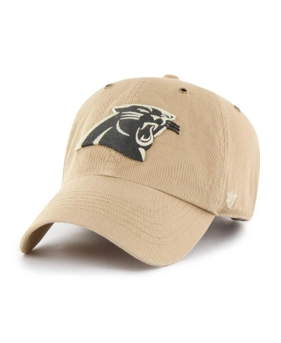 47 Brand Men's ' Khaki Carolina Panthers Overton Clean Up Adjustable Hat