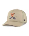 47 Brand Men's ' Khaki Virginia Cavaliers Foam Front Mesh Trucker Snapback Hat In Khaki