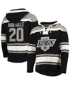 47 Brand Men's ' Luc Robitaille Black Los Angeles Kings Retired Player Name And Number Lacer Pullover In Black