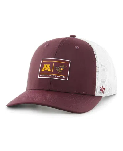 47 Brand Men's ' Maroon Minnesota Golden Gophers Bonita Brrr Hitch Adjustable Hat