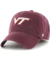 47 Brand Men's ' Maroon Virginia Tech Hokies Franchise Fitted Hat In Maroon