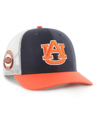 47 Brand Men's ' Navy Auburn Tigers Side Note Trucker Snapback Hat