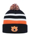 47 Brand Men's ' Navy Auburn Tigers State Line Cuffed Knit Hat With Pom In Navy