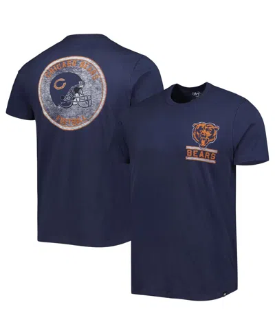 47 Brand Men's ' Navy Denver Broncos Open Field Franklin T-shirt