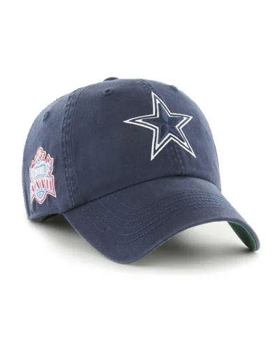 47 Brand Dallas Cowboys Clean Up Cap In Navy