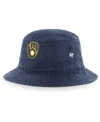 47 Brand Men's ' Navy Milwaukee Brewers Primary Bucket Hat In Navy