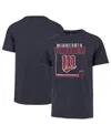 47 Brand Men's ' Navy Minnesota Twins Borderline Franklin T-shirt In Navy