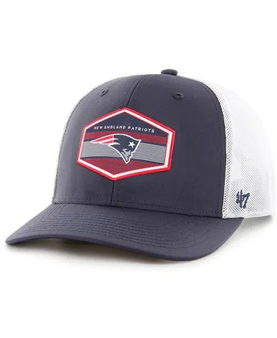 47 Brand Men's ' Navy New England Patriots Burgess Trucker Adjustable Hat