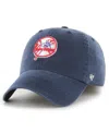 47 Brand Men's ' Navy New York Yankees Franchise Logo Fitted Hat In Navy