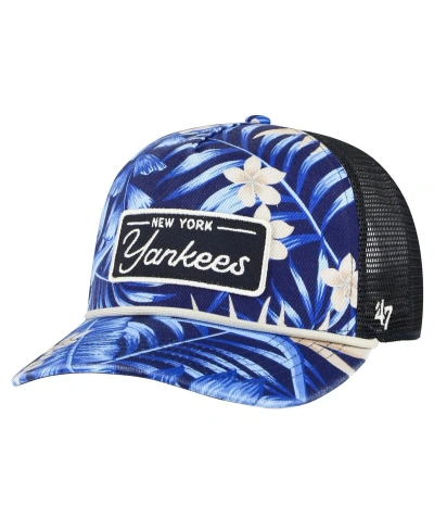 47 Brand Men's ' Navy New York Yankees Tropicalia Trucker Hitch Adjustable Hat