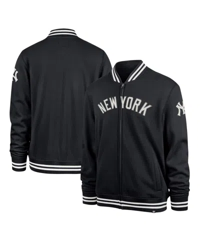 47 Brand Men's ' Navy New York Yankees Wax Pack Pro Camden Full-zip Track Jacket