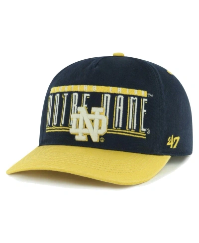 47 Brand Men's ' Navy Notre Dame Fighting Irish Double Header Hitch Adjustable Hat