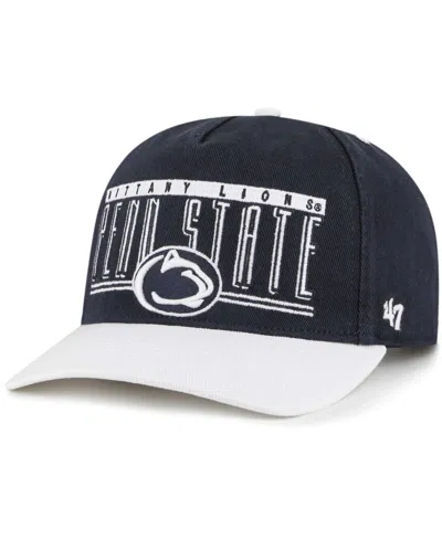 47 Brand Men's ' Navy Penn State Nittany Lions Double Header Hitch Adjustable Hat