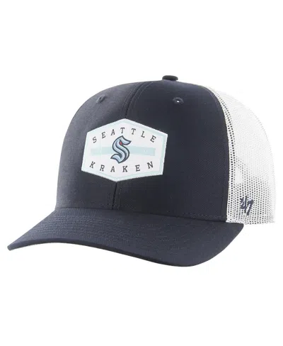 47 Brand Men's ' Navy Seattle Kraken Convoy Trucker Adjustable Hat