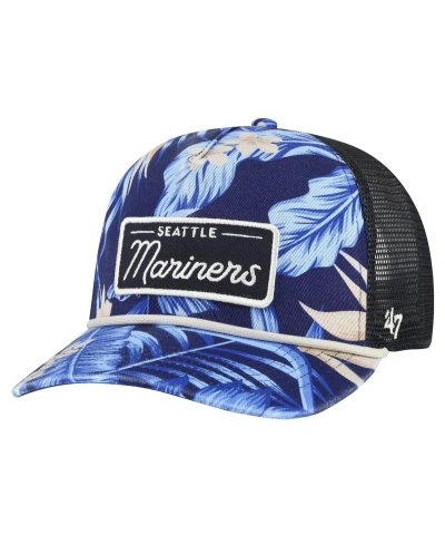 47 Brand Men's ' Navy Milwaukee Brewers Tropicalia Trucker Hitch Adjustable Hat