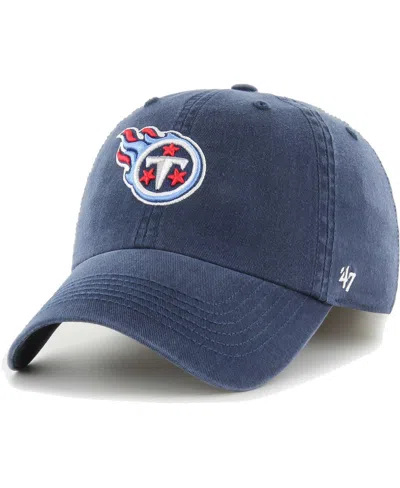 47 Brand Men's ' Navy Tennessee Titans Franchise Logo Fitted Hat