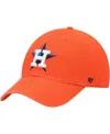 47 Brand Men's ' Orange Houston Astros Clean Up Adjustable Hat In Orange