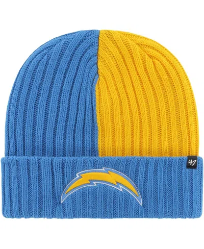 47 Brand Men's ' Powder Blue Los Angeles Chargers Fracture Cuffed Knit Hat