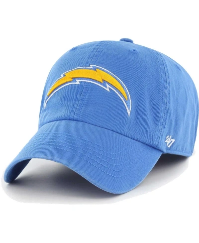 47 Brand Men's ' Powder Blue Los Angeles Chargers Franchise Logo Fitted Hat
