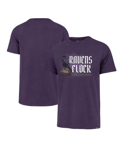 47 Brand Men's ' Purple Distressed Baltimore Ravens Regional Franklin T-shirt