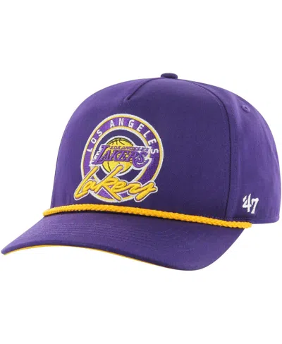 47 Brand Men's ' Purple Los Angeles Lakers Ring Tone Hitch Snapback Hat