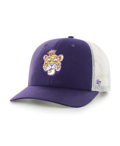 47 Brand Men's ' Purple Lsu Tigers Trucker Adjustable Hat