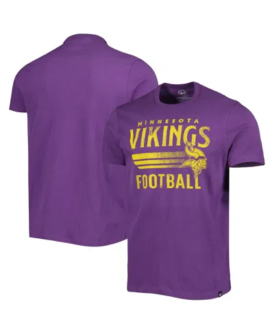 47 Brand Men's ' Purple Minnesota Vikings Wordmark Rider Franklin T-shirt