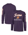 47 Brand Men's ' Purple Phoenix Suns 2023/24 City Edition Triplet Franklin Long Sleeve T-shirt In Purple
