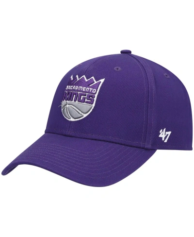 47 Brand Men's ' Purple Sacramento Kings Team Clean Up Adjustable Hat
