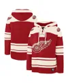 47 Brand Men's ' Red Detroit Red Wings Big And Tall Superior Lacer Pullover Hoodie In Red