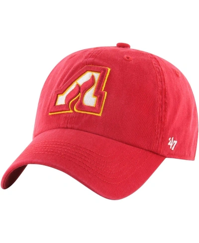 47 Brand Men's ' Red Distressed Atlanta Flames Vintage-like Classic Franchise Fitted Hat