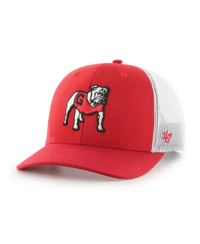 47 Brand Men's ' Red Georgia Bulldogs Trucker Adjustable Hat