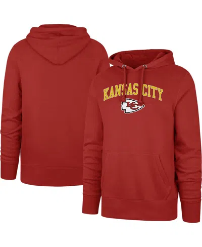 47 Brand Men's ' Red Kansas City Chiefs Arch Game Headline Pullover Hoodie