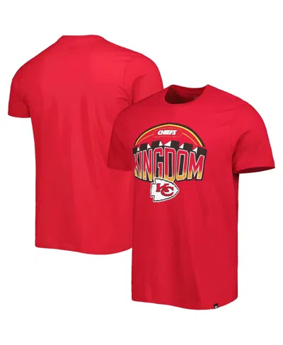 47 Brand Men's ' Red Distressed Kansas City Chiefs Regional Franklin T-shirt