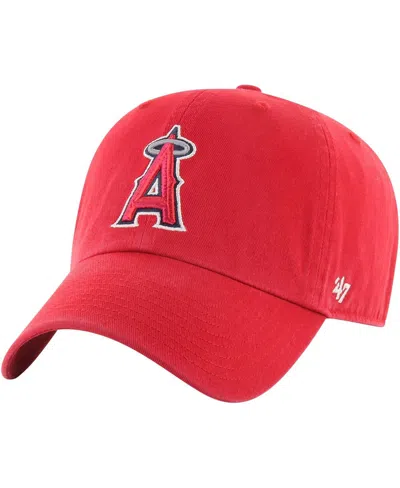 47 Brand Men's ' Red Los Angeles Angels Franchise Logo Fitted Hat