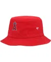 47 Brand Men's ' Red Los Angeles Angels Primary Bucket Hat In Red