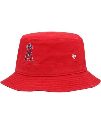 47 Brand Men's ' Red Los Angeles Angels Primary Bucket Hat