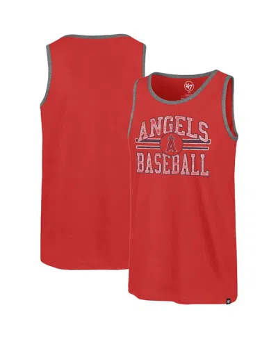 47 Brand Men's ' Red Los Angeles Angels Winger Franklin Tank Top