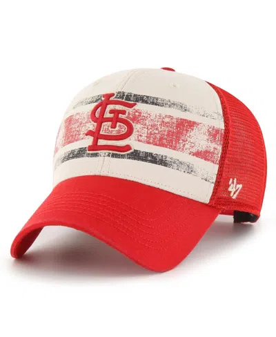 47 Brand Men's ' Red St. Louis Cardinals Breakout Mvp Trucker Adjustable Hat