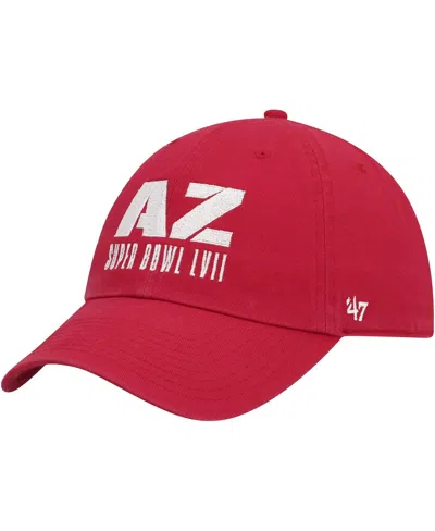 47 Brand Men's ' Red Super Bowl Lvii Script Clean Up Adjustable Hat