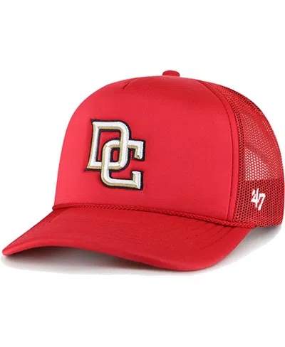 47 Brand Men's ' Red Washington Nationals Foam Logo Trucker Snapback Hat
