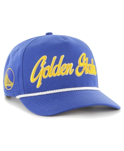 47 Brand Men's ' Royal Golden State Warriors Overhand Logo Hitch Adjustable Hat