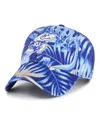47 Brand Men's ' Royal Kansas Jayhawks Tropicalia Clean Up Adjustable Hat In Royal