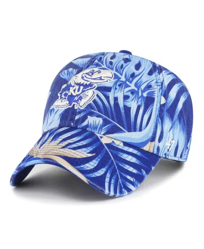 47 Brand Men's ' Royal Kansas Jayhawks Tropicalia Clean Up Adjustable Hat